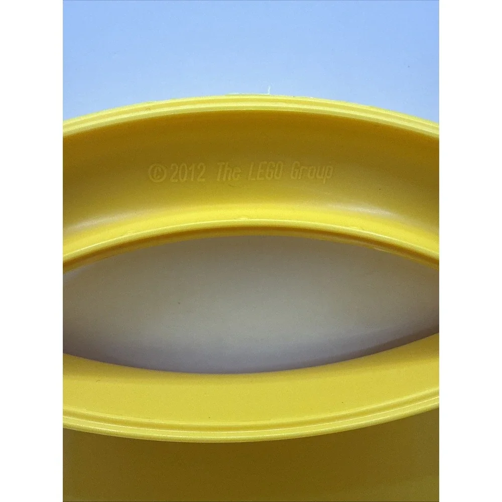 LEGO Yellow & Orange Plastic Carrying Case Storage Box With Dividers